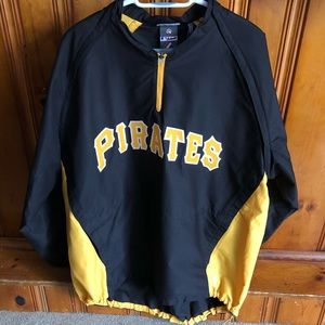 Majestic Authentic Pirates On Field Jacket